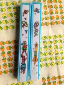 [ Showa Retro miscellaneous goods ]15cm for chopsticks inserting 2 piece ( cosmos series ①)