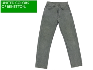 J3908* Benetton * Italy made gray Denim skinny jeans 42
