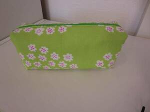  hand made * Marimekko cloth * square pouch 