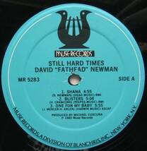 ◆ DAVID FATHEAD NEWMAN / Still Hard Times ◆ Muse MR-5283 ◆ Y_画像3