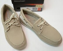 ●ROCKPORTロックポートデッキシューズ(M76462ベージュ26)新品_画像1