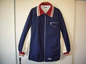 FILA フィラ裏起毛ジャケット紺 Mサイズ