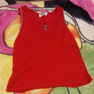  beautiful goods Comme Ca tank top size 95 red 1 times have on 