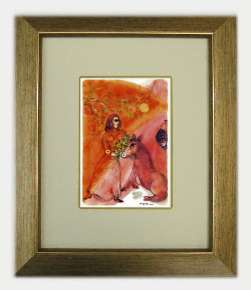 シャガール　高級額装　美品 絵購入 シャガール サーカス 額縁付き : 絵画販売のアート