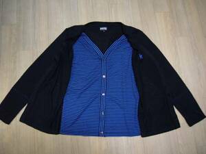 PPFM Cardigan Black X Blue M Size