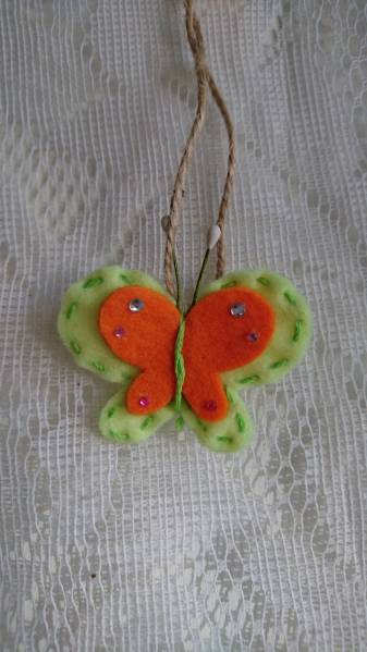 ★sweet★butterfly★ornament★handmade☆1, handmade works, interior, miscellaneous goods, panel, tapestry