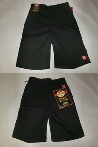 激レア USA購入 人気アメカジブランド【VANS】x【REDKAP】コラボ ワークハーフパンツ 30インチ ブラック