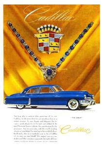 *1949 year. automobile advertisement Cadillac 2 Cadillac