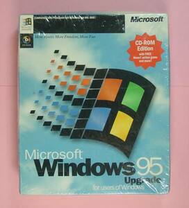 [587] Microsoft Windows 95 Upgrade CD-ROM English New new goods unopened Microsoft basis soft window z up grade English version 
