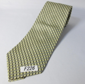 F226* chaps Gold check pattern necktie *