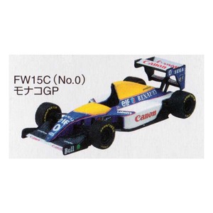 アオシマ 1/64 WILLIAMS F1GP ウィリアムズミニカーコレクション Canon Williams FW15C MONACO GP モナコGP 1993(No.0) 模型 ミニカー