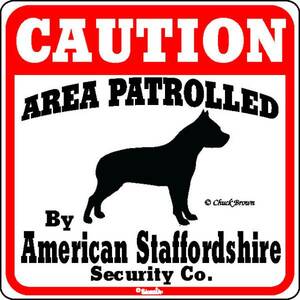 ●アメリカン・スタッフォードシャー・テリア　コーションサイン