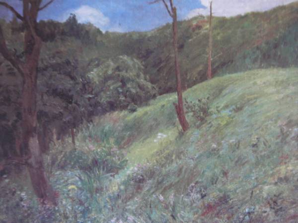 Yahoo!オークション - 岡田三郎助 風景 額装 油絵 絵画 美術品