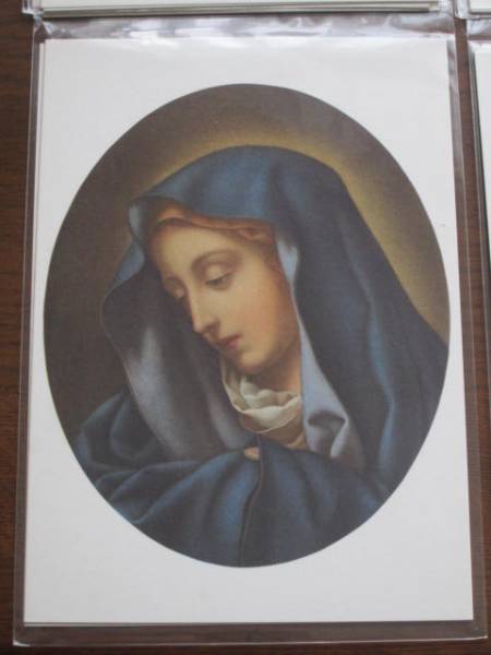 Imagen★Carlo Dolci LA MADONNA DEL DITO★Tarjeta de Navidad con pintura cristiana, antiguo, recopilación, impresos, otros