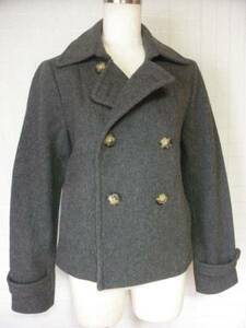  beautiful goods Leminor Le Minor pea coat 38 wool 