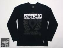 送料込・USED スパッツィオ SPAZIO プリント長袖Tシャツ・ロンT フットサル Sサイズ_画像1