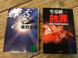東野圭吾「天空の蜂」・堂場 瞬一「蝕罪」　2冊セット