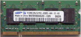 【SAMSUNG】512MB-PC2-4200S-200pin SO-DIMM 