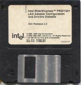 ◆【INTEL】EtherExpress PRO／100+ドライバーFD