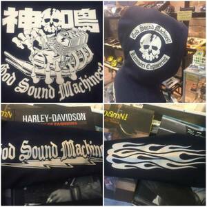 神鳴オリジナルGOD SOUND MACHINES!SKULLパーカー 750SS 500SS 400SS 350SS 250SS KH400 KH250 Z2 Z1 CB750 CB400 神鳴エンヂニアリング