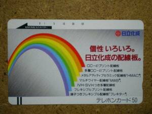 sono・110-19185 日立化成 虹 テレカ