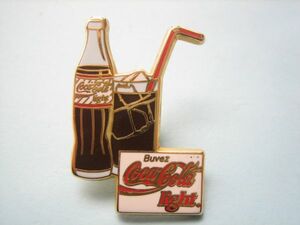 ブローチ　コカ・コーラ　瓶　ビン　グラス