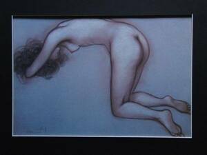 古沢岩美、裸婦　19、希少画集画より、新品高級額付、状態良好、絵画 送料無料
