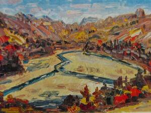 Art hand Auction Kazusaku Kobayashi, río de otoño, pinturas raras de libros de arte, Nuevo con marco, cuadro, pintura al óleo, Naturaleza, Pintura de paisaje
