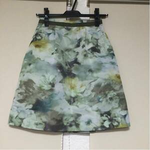 [ new goods ] Jusglitty bokashi flower A line skirt 