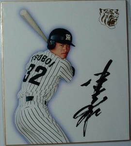 Art hand Auction 390/Hanshin Tigers Shikishi Tomoya Tsuboi 32 autografiado oficial/Sin abrir, Extraño, béisbol, Recuerdo, Mercancía relacionada, firmar