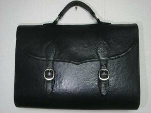 Chrome Hearts Chrome Hearts * leather leather briefcase document bag bag bag * Cross rivet silver 925