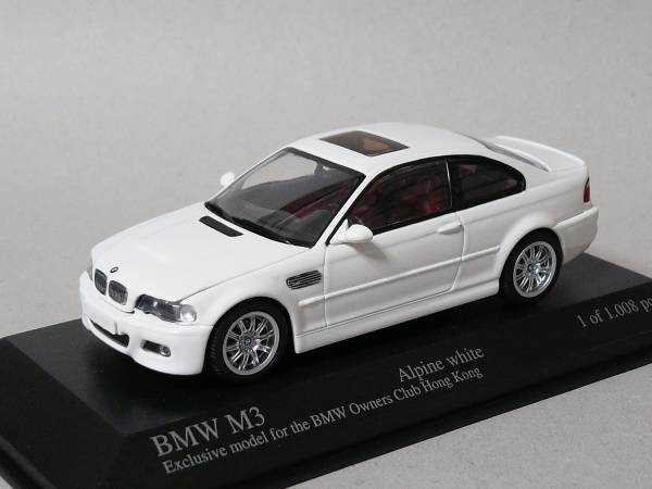 1/43 BMW M3 E46 Alpineホワイト 2000 香港未開封品