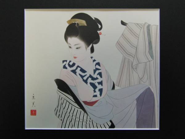 Tatsumi Shimura, Printemps - Changer de vêtements, Édition Limitée Rare, Produits de beauté, Grand, Tout neuf avec un cadre de haute qualité, Ouvrages d'art, Peinture, Portraits