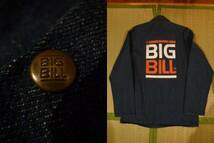 BIG BILL 38 デニム 　ワーク　ジャケット　 カバーオール　ペイント　 サイズ38_画像2