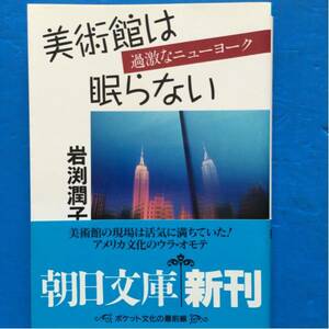 美術館は眠らない 過激なニューヨーク 岩渕潤子 朝日文庫初版帯