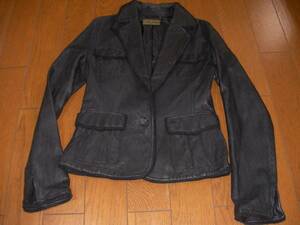 CECIL McBEE. leather jacket 