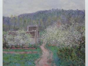 Art hand Auction Claude Monet, Frühling in Giverny, seltene Kunstbuchgemälde, Ganz neu mit Rahmen, Porto inklusive, Malerei, Ölgemälde, Natur, Landschaftsmalerei