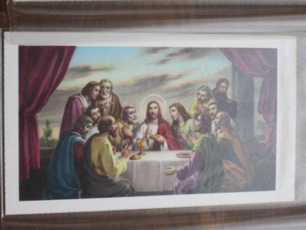 Picture 102 Christian Painting Christmas Card, antique, collection, Printed materials, others