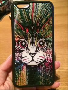 新品 送料込 3D Picture iPhone６猫 CATシリコンケース色変わり 海外 おもしろケース iPhoneケース