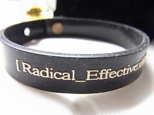 Radical _Effective:diffusion★黒に白のロゴ　ブレスレット■