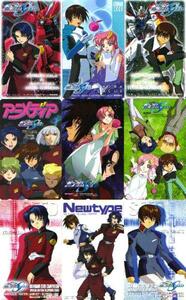  Gundam SEED DESTINY*kila&laks other * telephone card 9 pieces set 