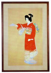 Art hand Auction Livraison gratuite Shoen Uemura sérigraphie style d'impression = largeur: 100%;, ouvrages d'art, imprimer, sérigraphie