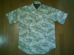 * handmade * change weave short sleeves shirt L new goods free postage equipped 