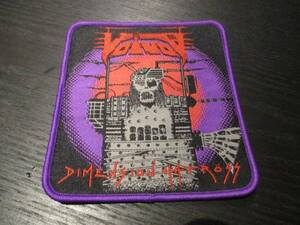 VOIVOD embroidery patch badge dimension hatross purple frame 