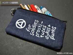 [オリジナル]ペンケース セディショナリーズ調プリント 送料無料♪♪