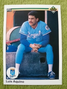 ★来日外国人 アキーノ 近鉄 バファローズ LUIS AQUINO UD UPPER DECK 1990 MLB #274 KANSAS CITY ROYALS ロイヤルズ ルイス