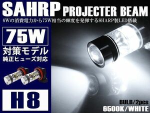 MH23S ワゴンR フォグランプLED H8 75W SHARP 6500K