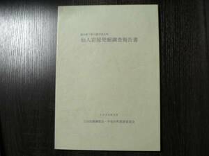 富山県下新川郡宇奈月町 仙人岩屋発掘調査報告書/1999年