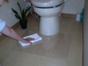  toilet mat PVC to-me-(490x600mm) small size 