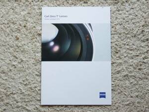 [ catalog only ]Carl Zeiss T* Lenses 2013.01 Cosina SLR ZM Carl Zeiss 
